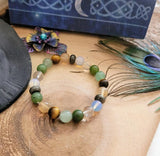 Multicolor crystal beaded bracelet for men and women, designed for everyday elegance and emotional balance