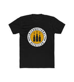 Men's Polyester Printed Round Neck Short Sleeve T-Shirt (Black)