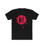 Men's Polyester Printed Round Neck Short Sleeve T-Shirt (Black)