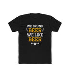 Men's Polyester Printed Round Neck Short Sleeve T-Shirt (Black)
