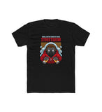 Men's Polyester Printed Round Neck Short Sleeve T-Shirt (Black)