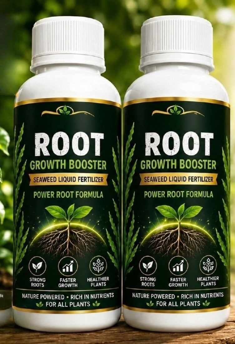 Pack of 2 Root Growth Booster Seaweed Liquid Fertilizer Bottles - 100 ML