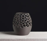Plastic Voronoi Pencil 3 Holder Cup (Sage Green-Light Grey)