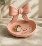 Plastic Bow Jewellery Modern Tray (Pink)