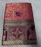 Women's Jacquard Printed Saree With Unstitched Blouse - 5.5 Mtr (Pink-Purple)