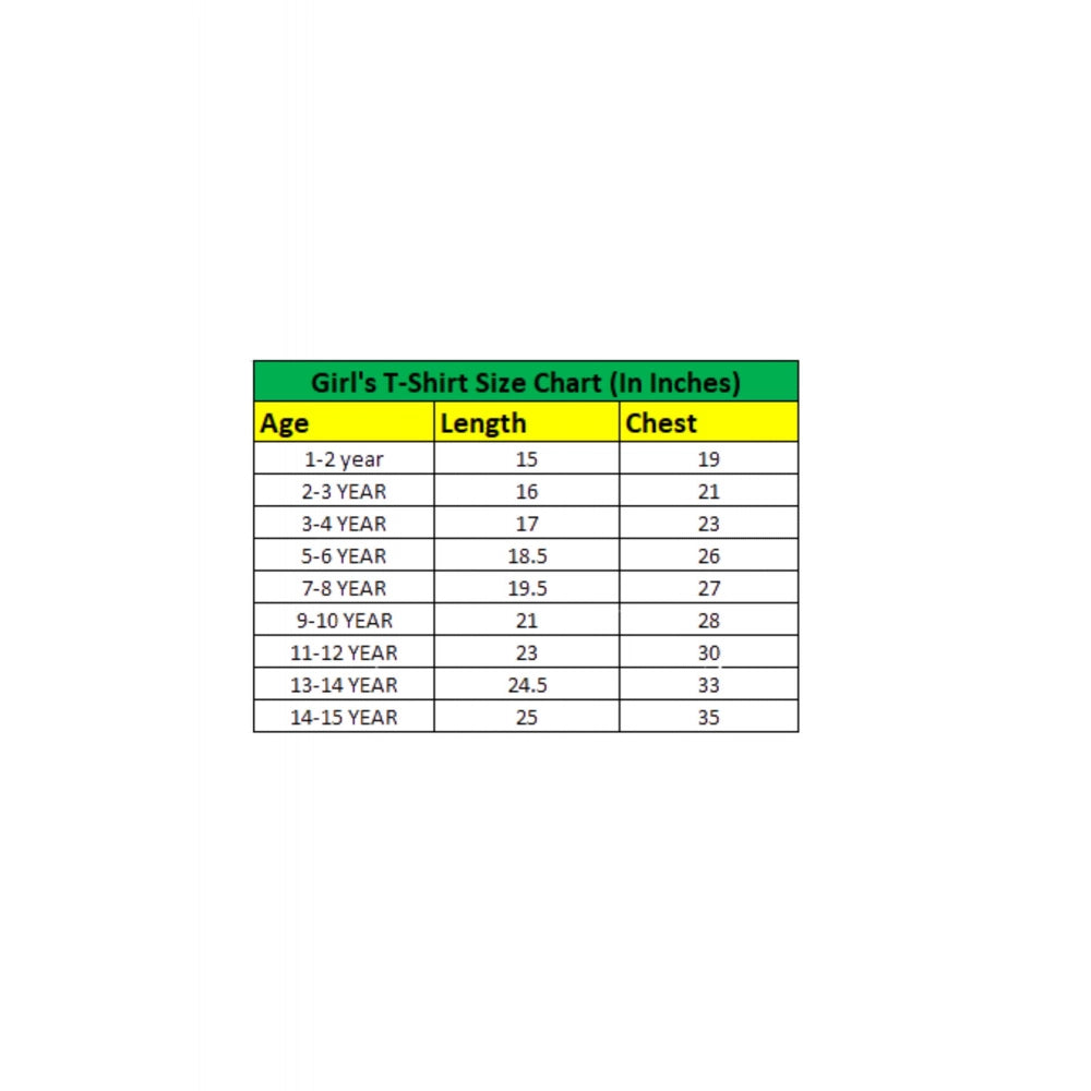 Lavender cotton printed round neck t-shirt for girls, short sleeves on display