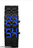 Elite kids unisex watch, black with blue digital display