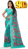 Indian self-design Bollywood net saree with embroidered solid net blouse, free size, super net fabric