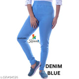 Stylish cotton-blend jeggings pack of 4, hoseistry recycled fabric for women. Includes sizes 26, 28, 30, 32, 34, and free size. Indian origin