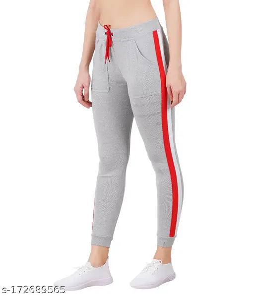 Cotton blend self-design net women's pocket joggers for gym, yoga, sports, fitness - pack of 2, free size available