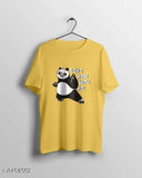 Comfortable cotton short-sleeved men's t-shirt with printed design, size [size], made in India