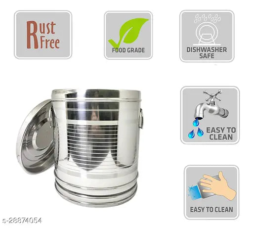 Silver aluminum mason jars for canning or storage