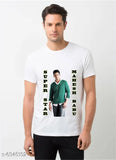 High-quality Selena Men's t-shirt, printed net design on short sleeves, India-made, size M for 38" chest and 26" length