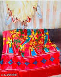 Multi-colored, embroidered blanket with intricate patterns