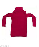Woolen high neck sweater pack 3 for baby boys & girls in solid patterns, perfect winter wear