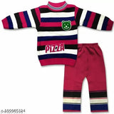 Striped long-sleeve wool boy's sweater set in various colors, high-quality Indian-made knitwear for 18-24 Months, 0-1 Years