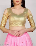 Silk & net embroidered lehenga choli with lace dupatta, Indian pari work, free size, 44