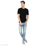 Myo Pure cotton men's/boys T-shirt, solid pattern, short sleeves, size S, made in India