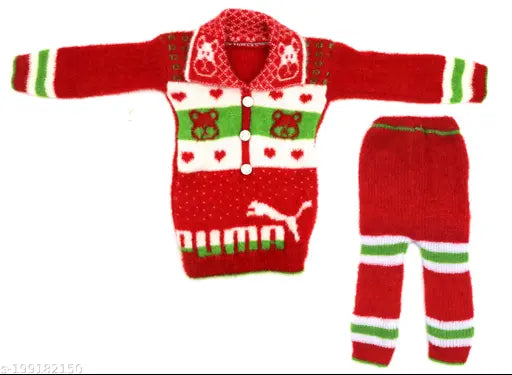 NAVMAV Baby Winter Sweater Pullover Reguler fit Unisex Sweater Set Winter wear Woolen Baby Sweater Solid Comforte Keep Worm for baby Winter Clothes Infant Sweater for Baby Boys (1-2years)