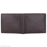 Genuine leather RFID solid men's wallet, trendy design for style and security