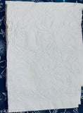 White Chikankari cotton pants for women and girls, featuring intricate Indian embroidery and dual pockets with elastic waistband