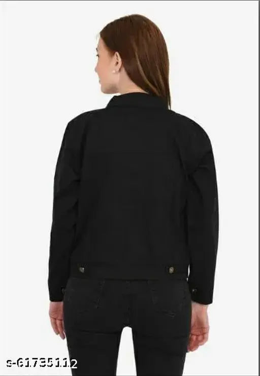 Cotton blend solid jacket, long sleeves by Rama Apparels - Indian made fashion