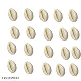 Natural white cowrie sea shell set (11 pcs) for puja and multi-purpose uses, associated with Hindu mythology, Vastu net, and financial prosperity. Indian origin
