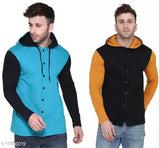 Multicolor pack of 2 Tfurnish full sleeves cotton blend t-shirts, vibrant and comfortable apparel for men, multiple sizes available
