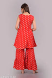 Butterfly print dupatta set with matching pants