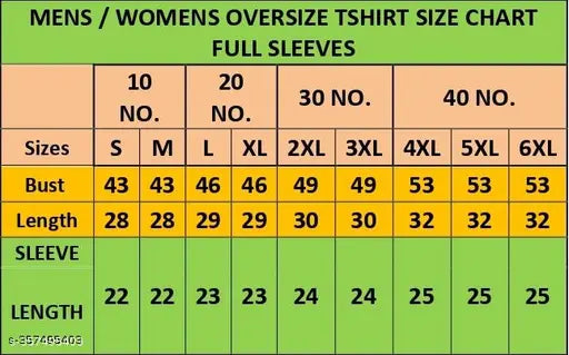 Women's oversized full-length printed t-shirt with loose fit, long sleeves. 100% cotton. Multiple sizes available
