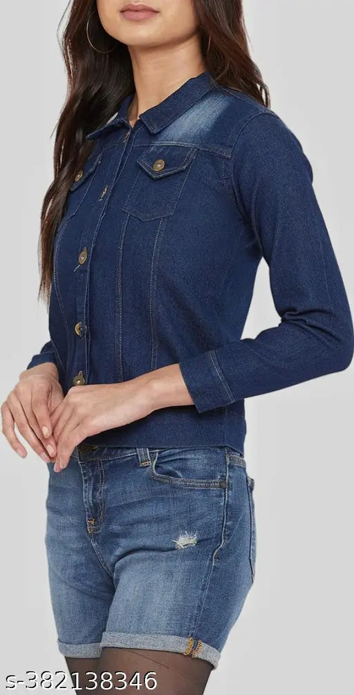 Trendy blue denim jacket for kids