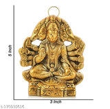 Handcrafted metal Panchmukhi Hanuman ji Murti/Bajrangbali Idol for Diwali decor, 11cm L x 1.5cm B x 13cm H, symbolizing power and strength