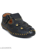Black Ajanta Kids Casual Shoe