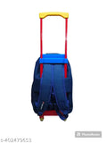 Waterproof multicolor Indian Riders trolley bag, durable polyester with spider print, ideal for school kids (35 L, 18 inches)