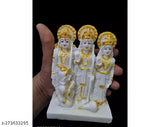 Handcrafted marble Ram Darbar Murti, 55 inches, Indian religious showpiece