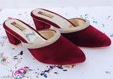 PU embellished ballerinas, open back, India