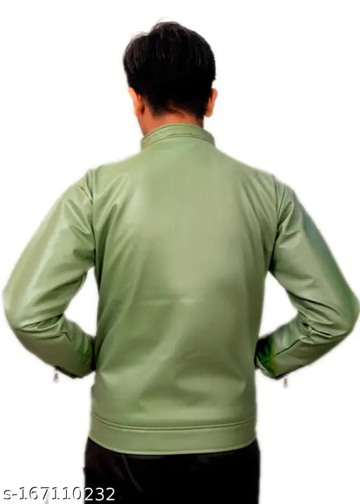Men's waterproof rain jacket with zip closure, navy blue