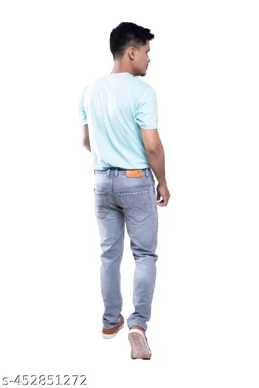 Denim men's jeans dyed/washed, size options from 28-40 inches for versatile fit