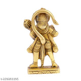 Brass Hanuman Ji ki murti statue for temple home decor, intricately detailed, 1.5"L x 2.5"H x 1.5"W, spiritual and aesthetic value