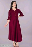 Burgundy kameez, long sleeves, traditional women's outfit