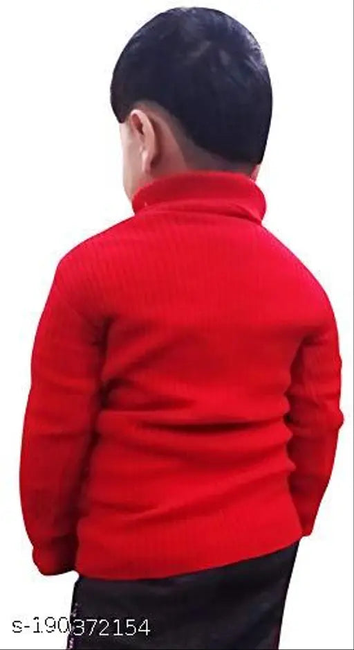 Cotton blend high neck full sleeves T-shirt inner sweaters for winter, self-design pattern. Two pieces in unisex kids sizes: 1-2 years, 2-3 years. Comfortable cotton fabric, made in India