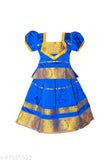 Art Silk Lehenga Choli with Waist Belt, Indian Traditional Kanchipuram Saree Pattu, celebrates 0-7 years, fully stitched and next day dispatch from India