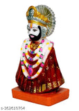 Multicolor marble Shri Khatu Shyam Ji statue, traditional Indian god idol for home decoration (L 85 x H 155 CM)