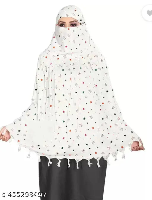 Printed cotton scarves for women & girls, easy-to-wear dual layer for sun and pollution protection, Indian origin