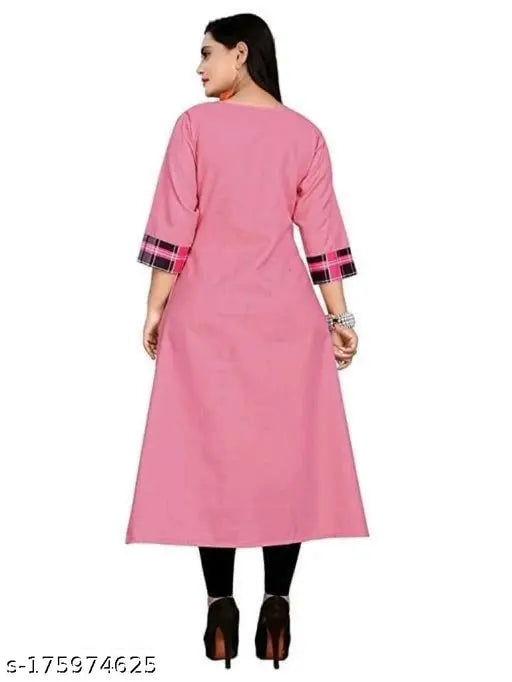 Pink kameez with side zip closure