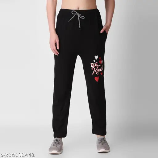 Ladies, soft black sweatpants with drawstring waist