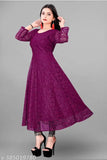 Net printed gown and kurtis for women, three-quarter sleeves, sustainable bohemian maxi dresses, red carpet wear, India