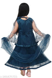 Net embroidered long-length lehenga for girls, perfect for parties and festivals. Exquisite net fabric with intricate detailing, matching blouse and dupatta included. Available in various colors. Made in India