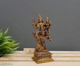 Brass Vishnu Laxmi on Garuda Dev Statue, traditional Indian home decor for Puja room or temple