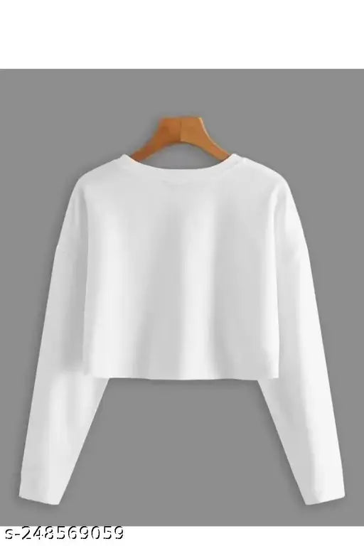 Trendy cotton printed tops & tunics, short sleeves, round neck, biowash fabric - Indian croptop combo set for women